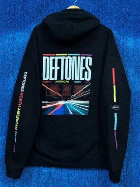 Deftones “North American Tour” Graphic Oversized Hoodie Size L